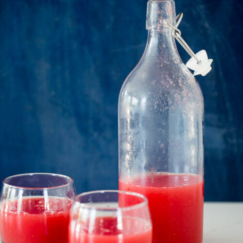 gazpacho de sandía, watermelon gazpacho