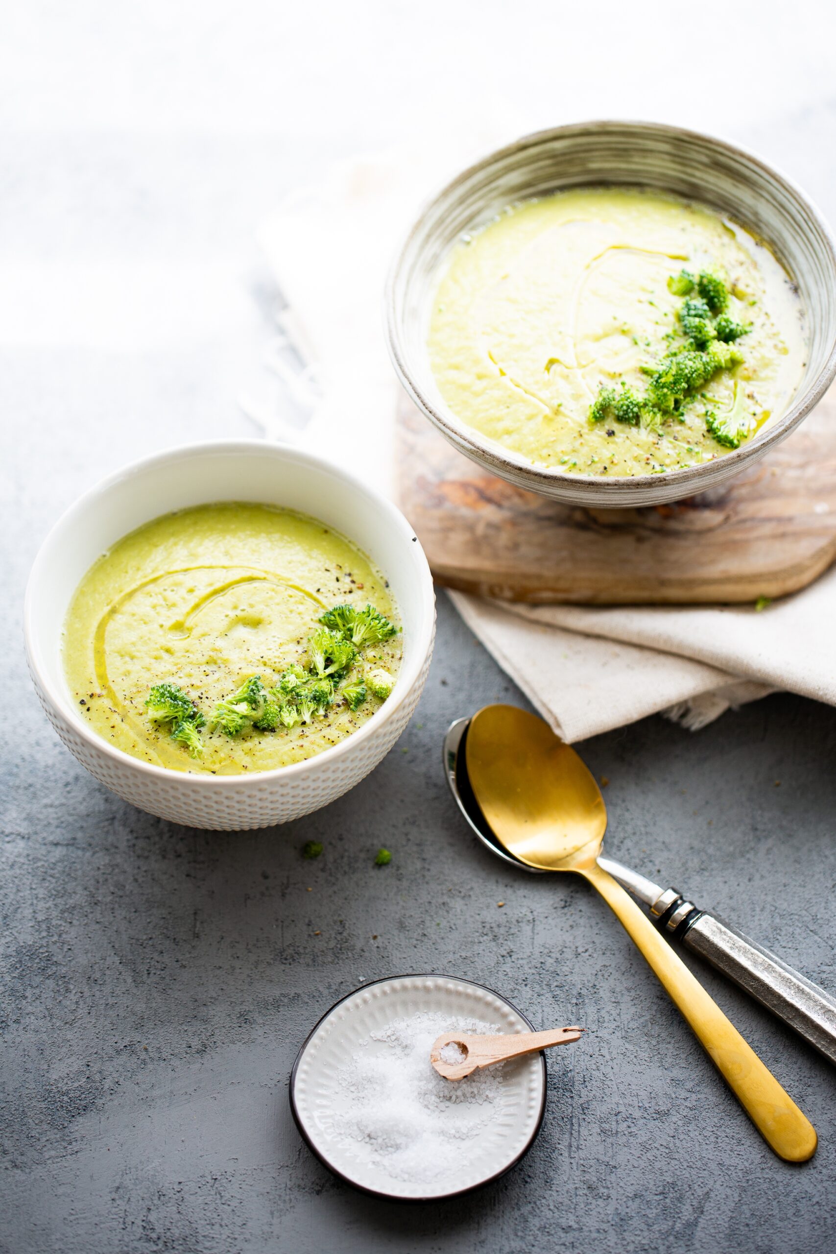 Crema de brocoli sin crema, sopa de brocoli vegana | Piloncillo&Vainilla