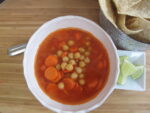 sopa de garbanzo y zanahoria