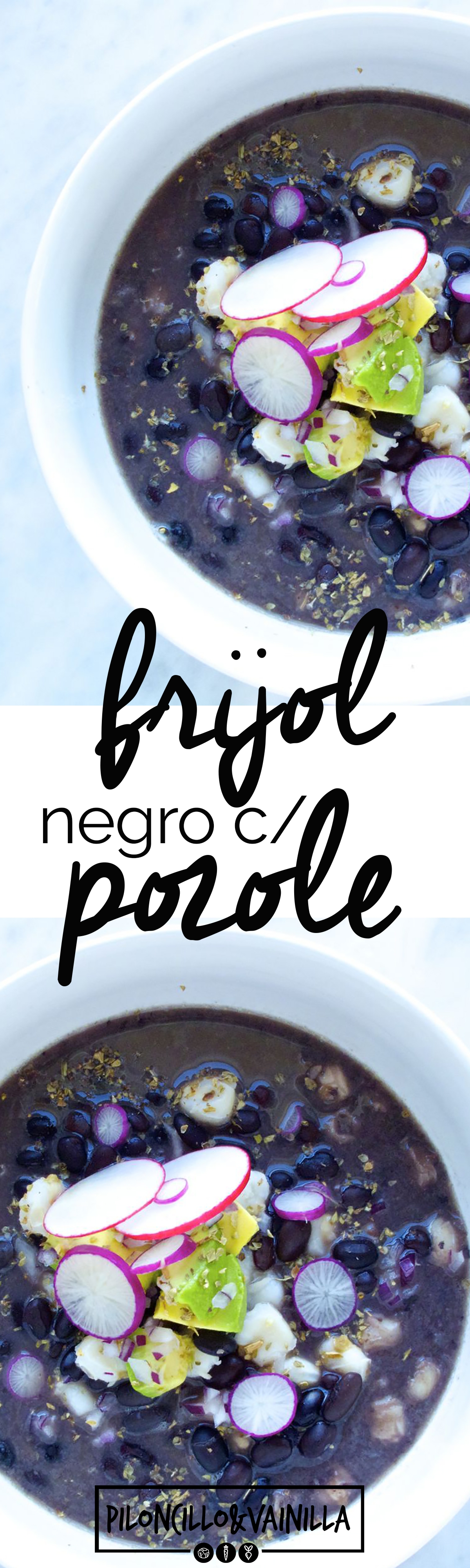 Pozole con frijol negro. Esta es la receta más autentica y mexicana que puede haber de esta sopa. Lo mejor es fácil y deliciosa.