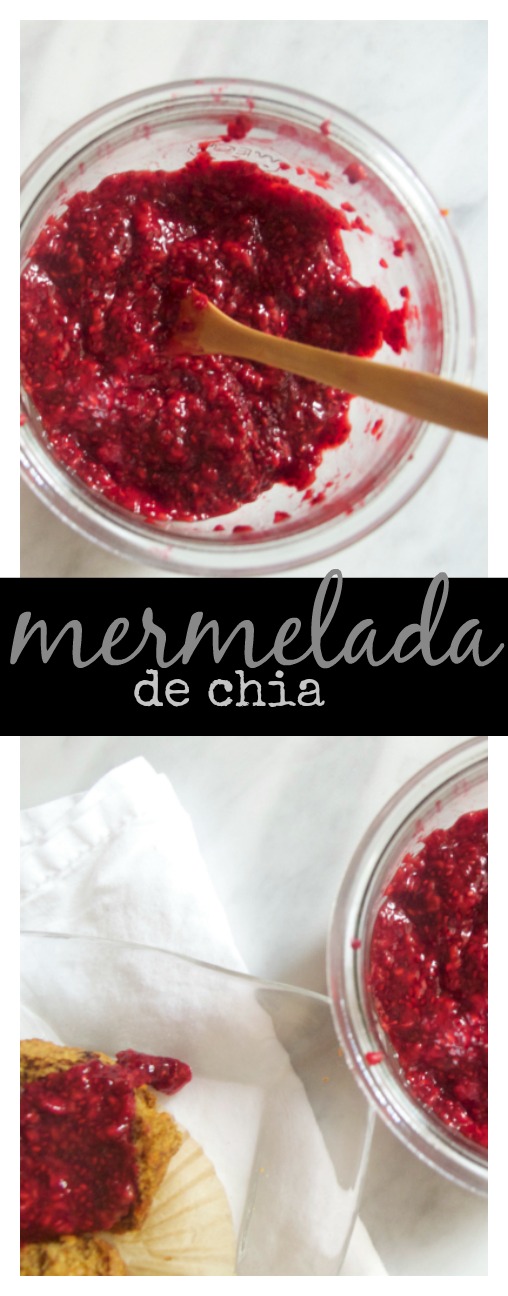 Mermelada de chia y frambuesa, la mermelada más sana que hay.