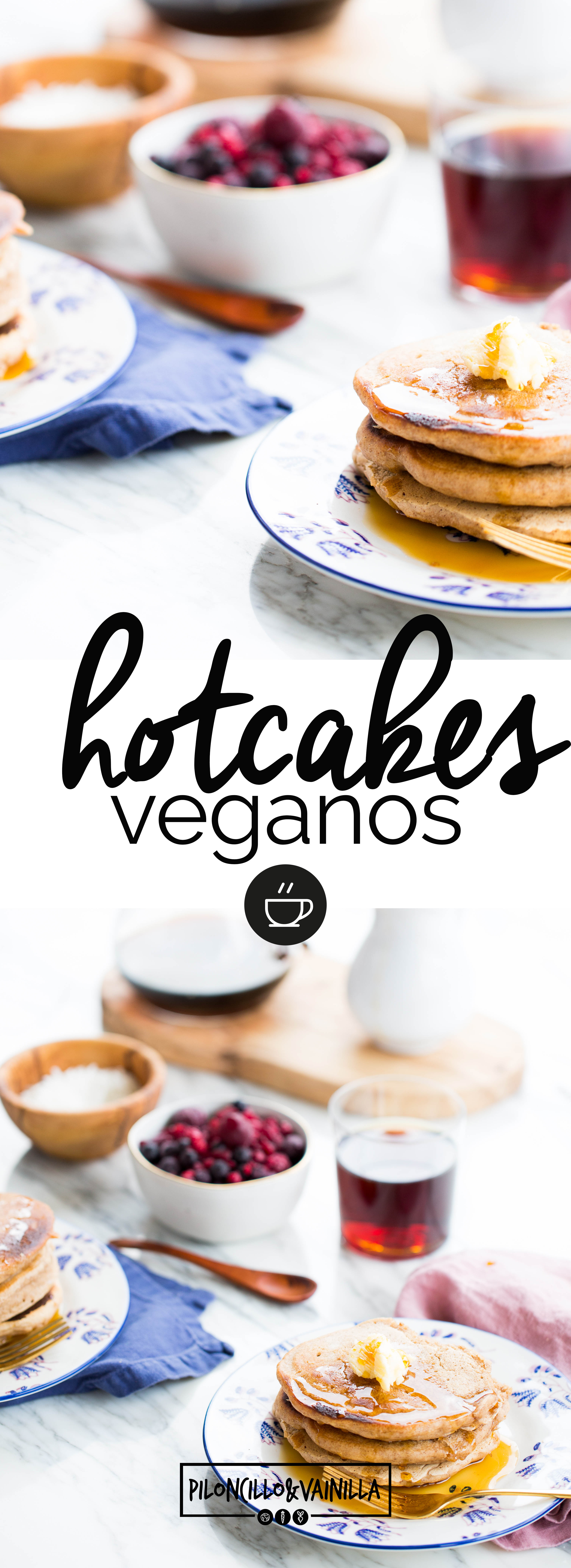 Receta de hotcakes veganos, receta de hotcakes hechos en casa, rápidos, super ricos y bien fáciles de preparar.
#recetasaludable, #recetafácil, #vegana, #recetavegana