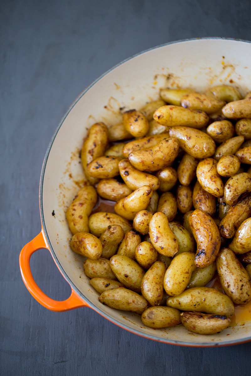 Papas con chipotle y limón