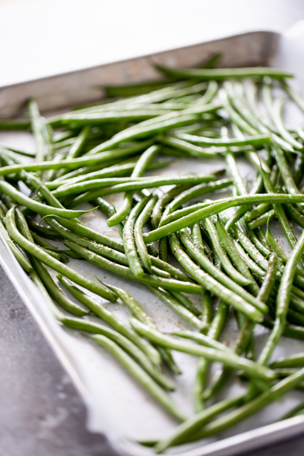 Ejotes al horno con alioli (vegano) - piloncillo&vainilla