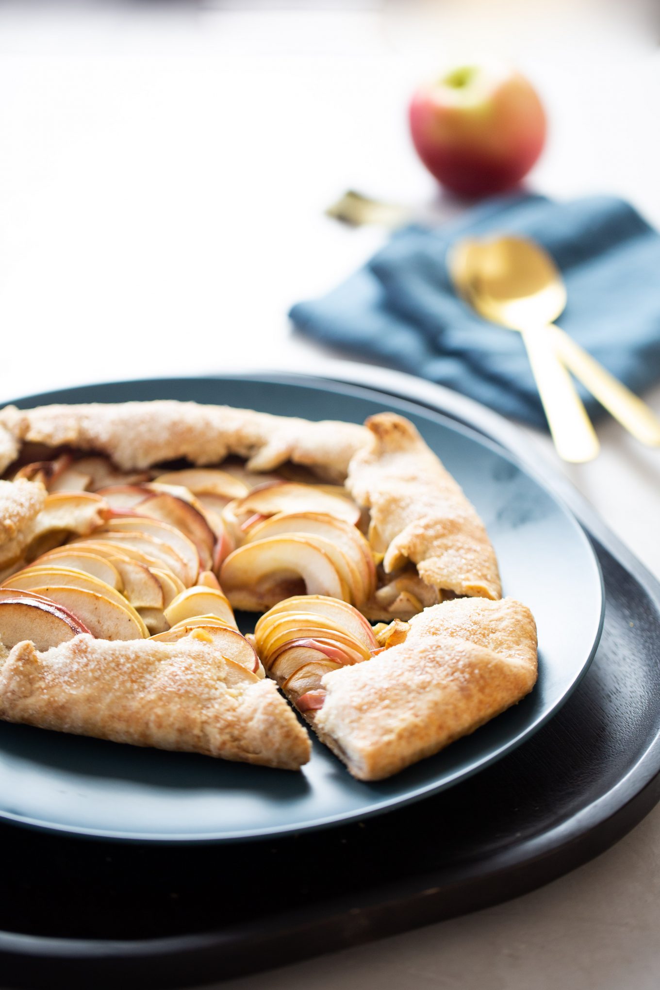 Galette de manzana, receta vegana