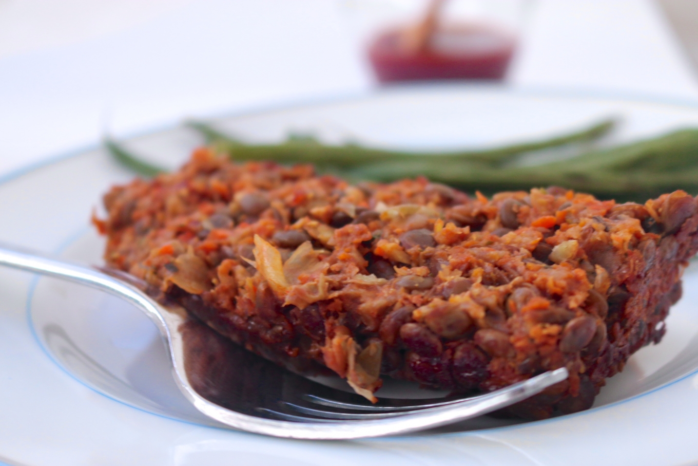 Pastel de lentejas vegano para Thankgiving