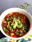Chili de tres frijoles diferentes, super sano y rápido