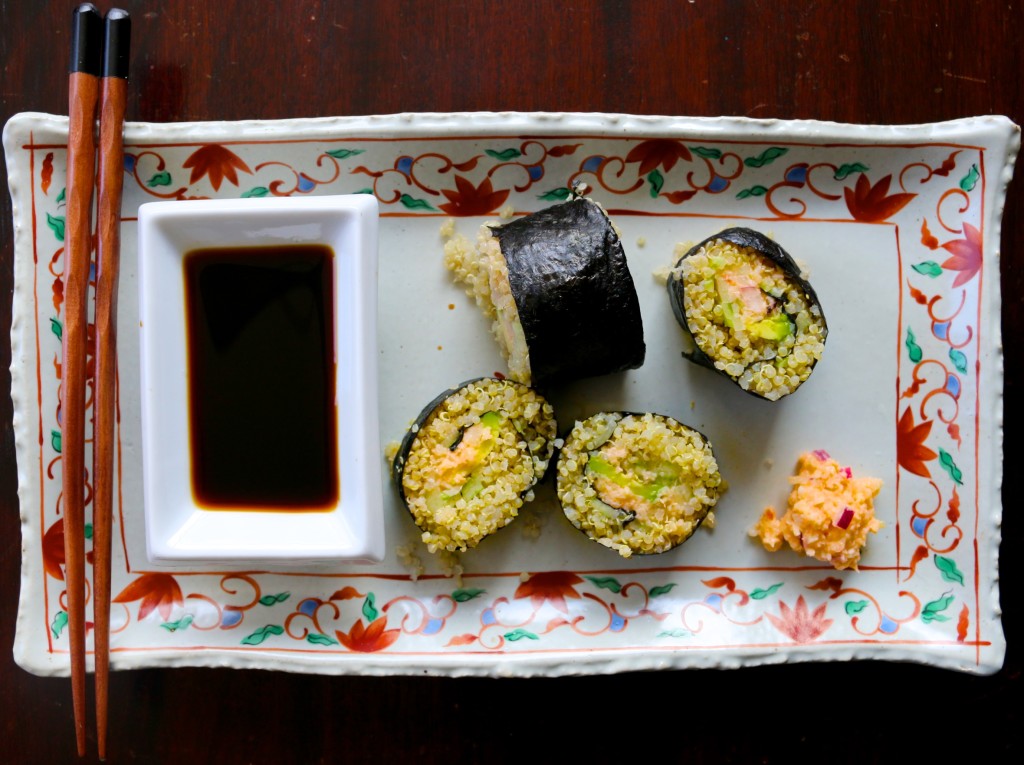 Sushi de quinoa