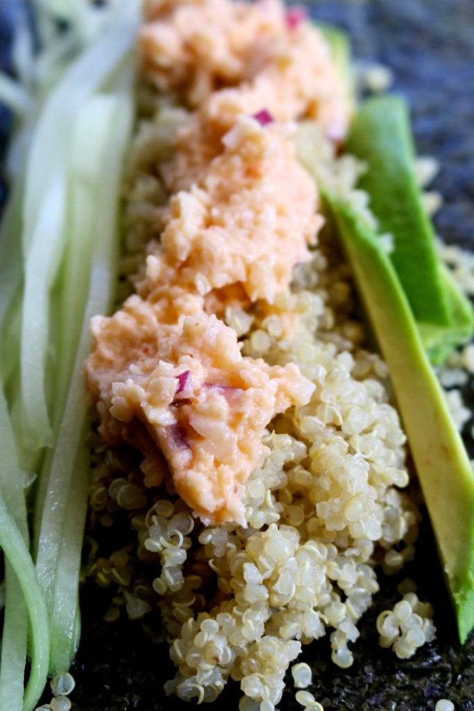 Sushi de quinoa