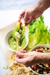 Tacos de lechuga con pico de gallo