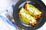 Enchiladas de camote y salsa verde
