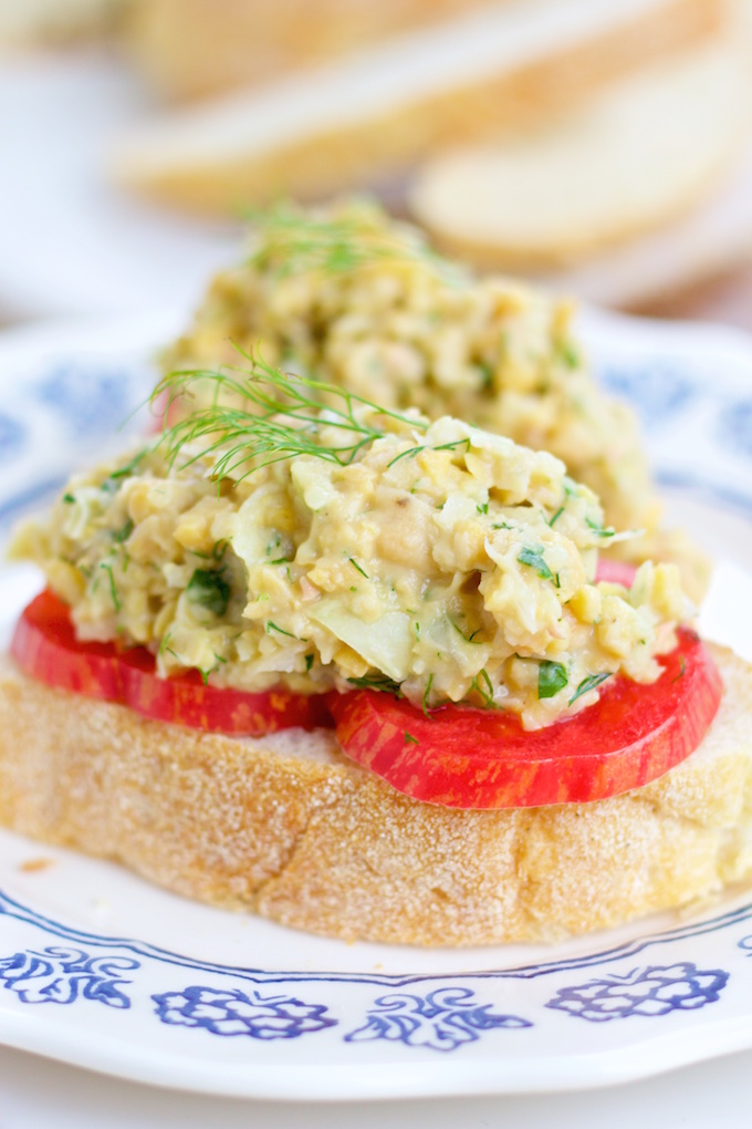 Tartine de garbanzo
