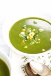 Crema de espinaca y poblano