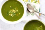 Crema de espinaca y poblano