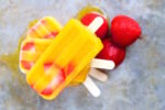 Paleta de mango y fresa