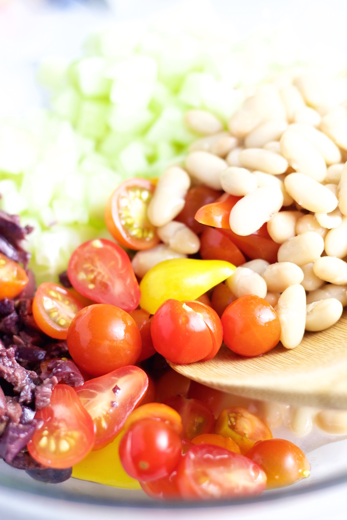 Ensalada Mediterranea de frijol blanco