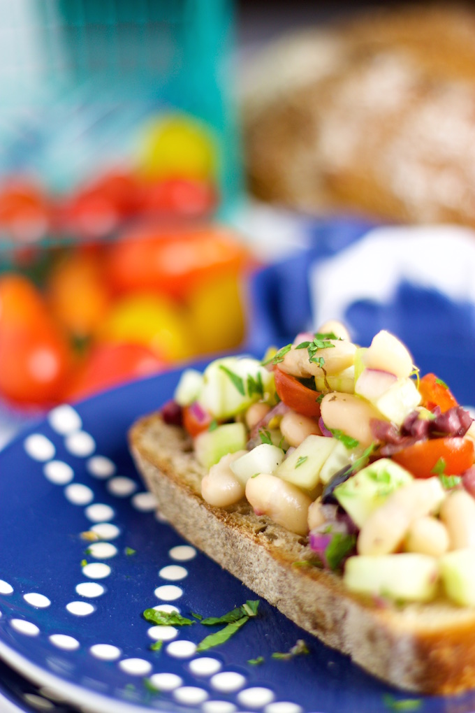 Ensalada Mediterranea de frijol blanco