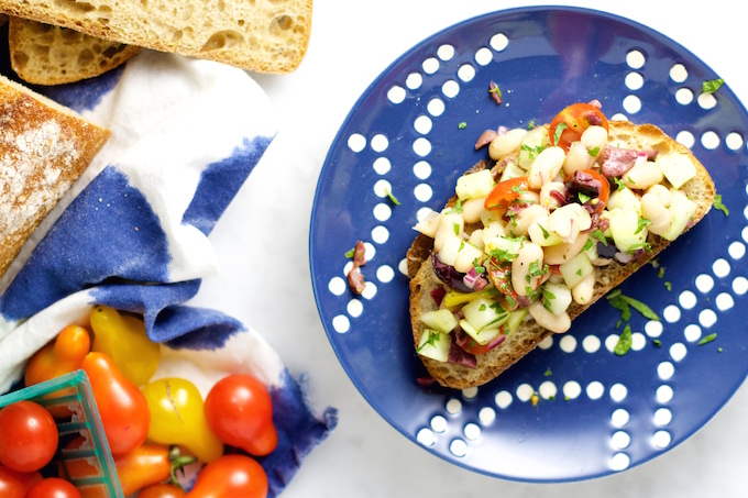 Ensalada Mediterranea de frijol blanco