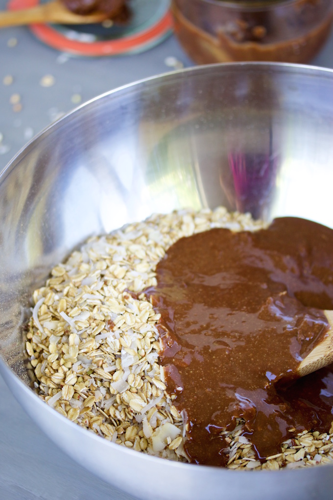 Granola de cacahuate y chocolate