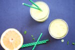 Super healthy after school snack. Smoothie de mango y toronja.