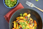 Zanahorias rostizadas con salsa verde