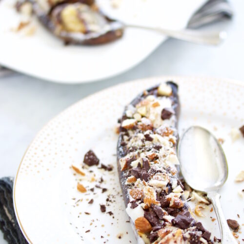 S'mores de plátano.p&V#vegan