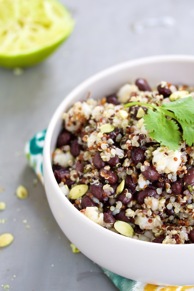 Ensalada de hominy y frijol negro.P&V.#vegan