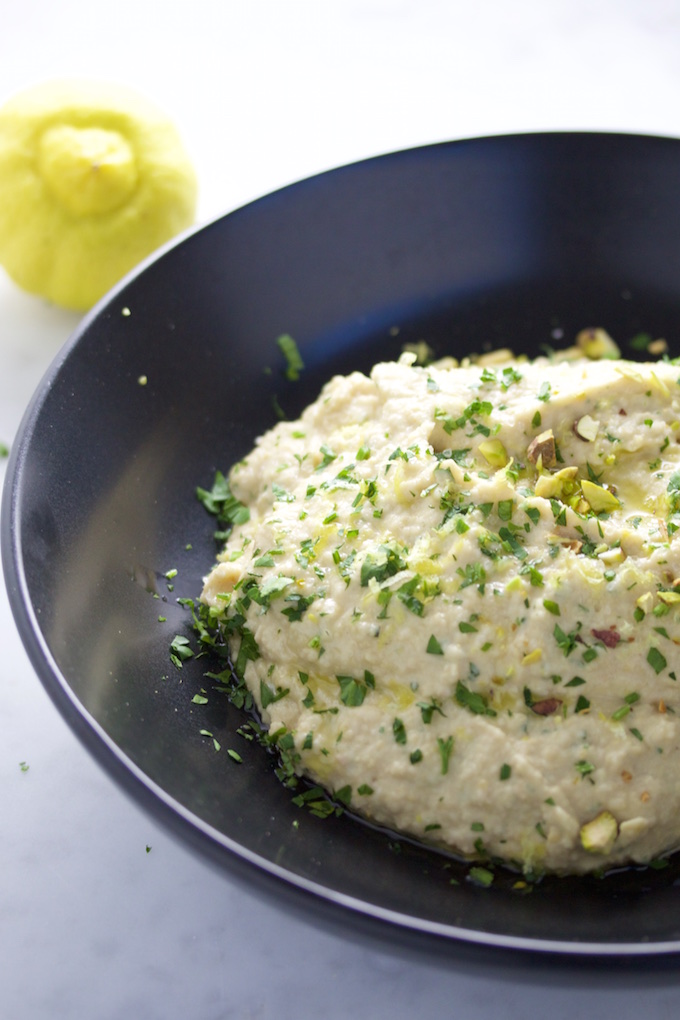 Hummus con menta.P&V.#vegan