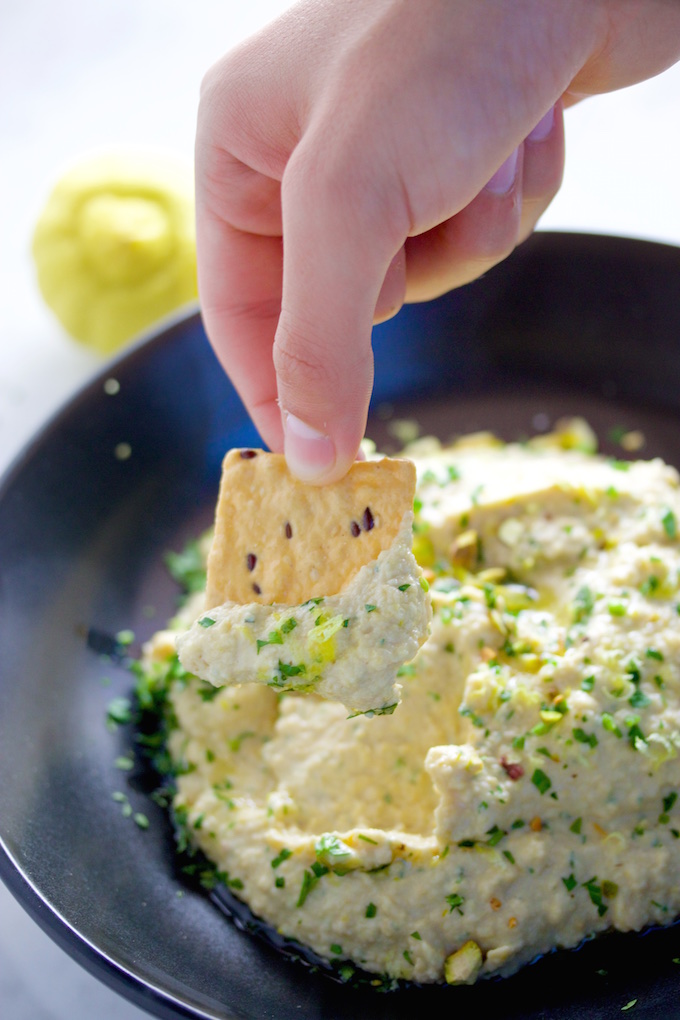Hummus con menta.P&V.#vegan
