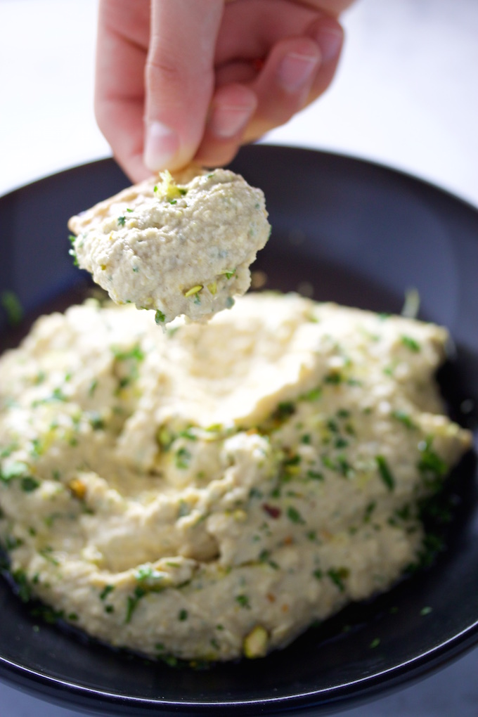 Hummus con menta.P&V.#vegan