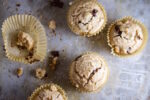 Muffins de chocolate, almendra y sal maldon
