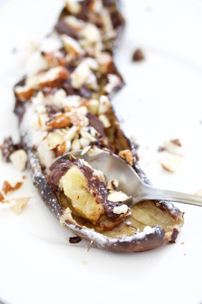S'mores de plátano.p&V#vegan s'mores de plátano