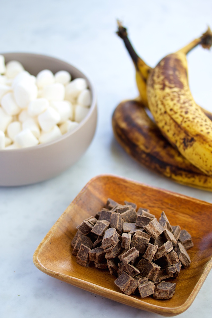 S'mores de plátano .p&V#vegan