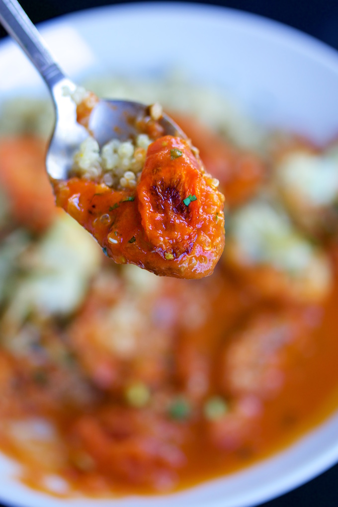 Curry Thai con verduras rostizadas en 15 minutos.p&V