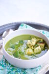 Sopa de brocoli con croutones.P&V