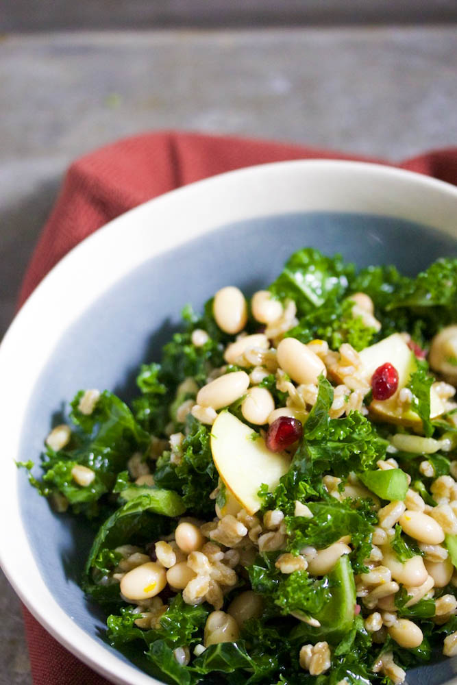 Kale and farro salad.P&V Piloncillo&Vainilla
