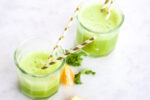 Jugo de kale, naranja y almendra.P&V