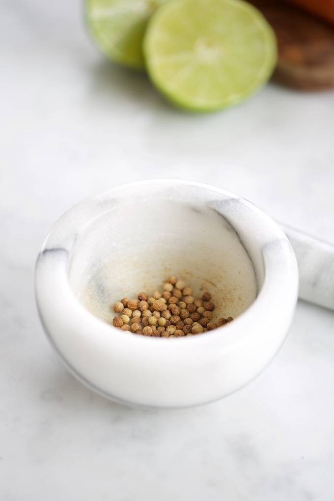 Quinoa con zanahorias y aderezo de pistaches.P&V