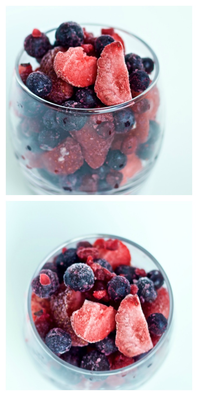 Muffins con berries y miel de maple