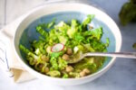 Recipe for the best green Mexican Soup with chickpeas ever.