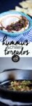 hummus con chiles toreados.