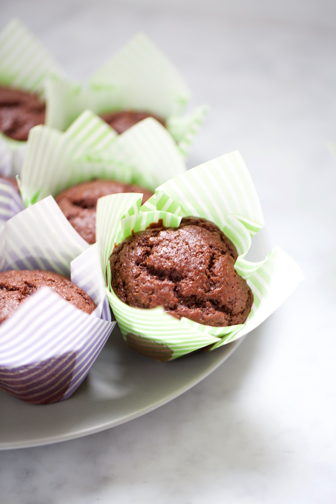 Muffins de chocolate vegan, super ricos y bien fáciles de hacer