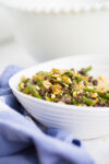 Ensalada de espárragos y lentejas