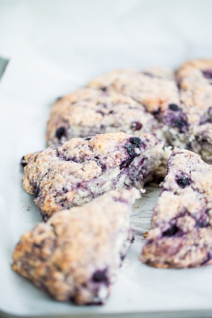 scones de blueberries separados 