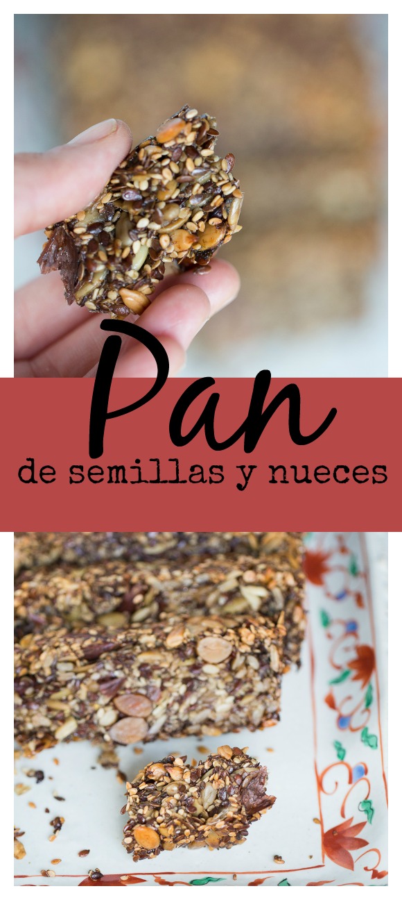 Pan de semillas y nueces sin gluten. Super receta llena de beneficios y sabor.