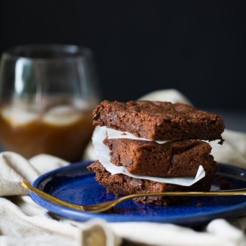 Brownies vegan hechos en casa, en dos simples pasos.