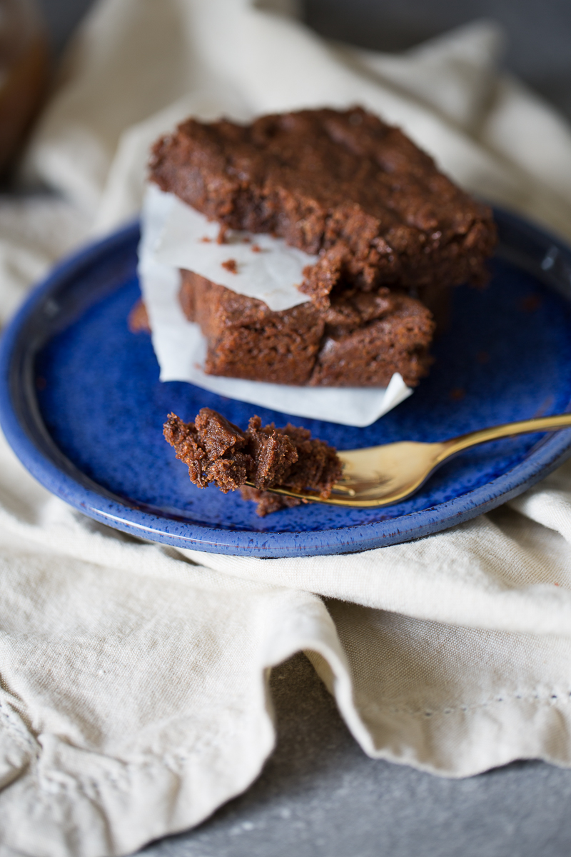 Brownies vegan hechos en casa, en dos simples pasos.