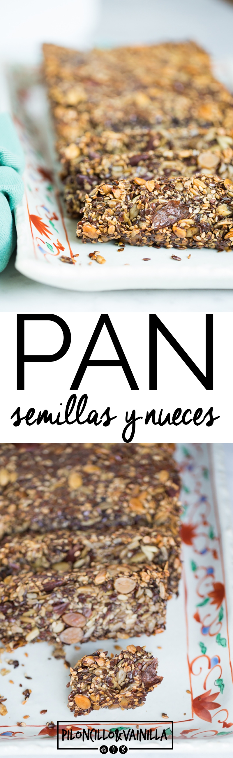 Esta receta de pan de semillas y nueces es la solución perfecta para cualquier persona que no tolera el gluten, pero también es lo máximo para los que no tenemos problema, es delicioso.#vegano, #singluten, #recetadepan