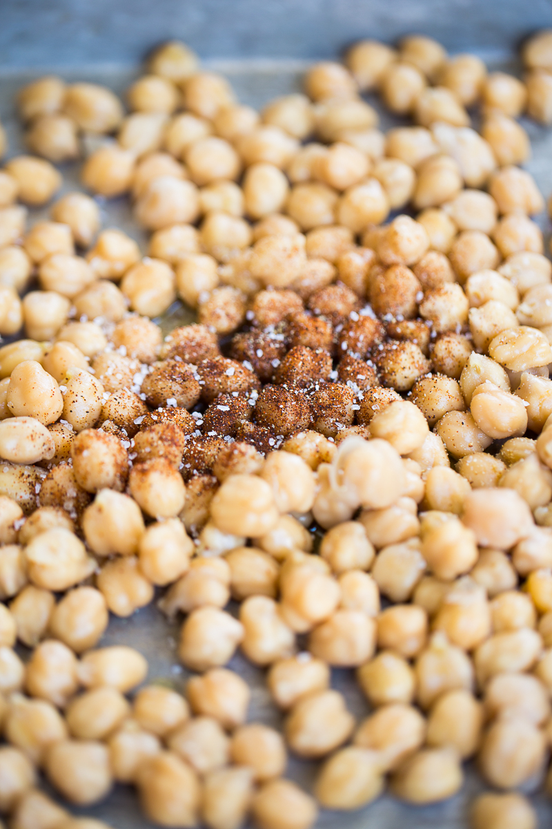 Garbanzos rostizados con chipotle.p&V