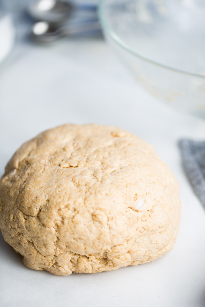 masa para biscuits antes de ser estirada